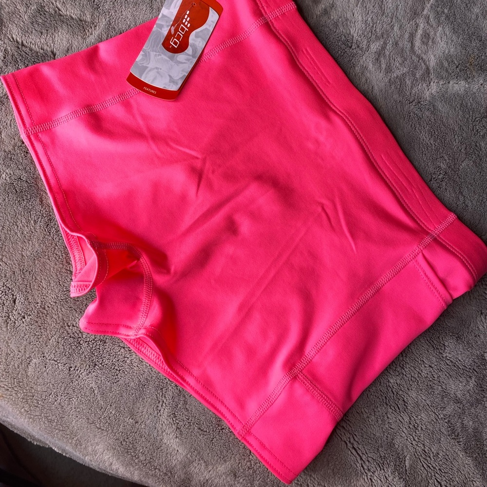 Girls pink bcg training shorts!